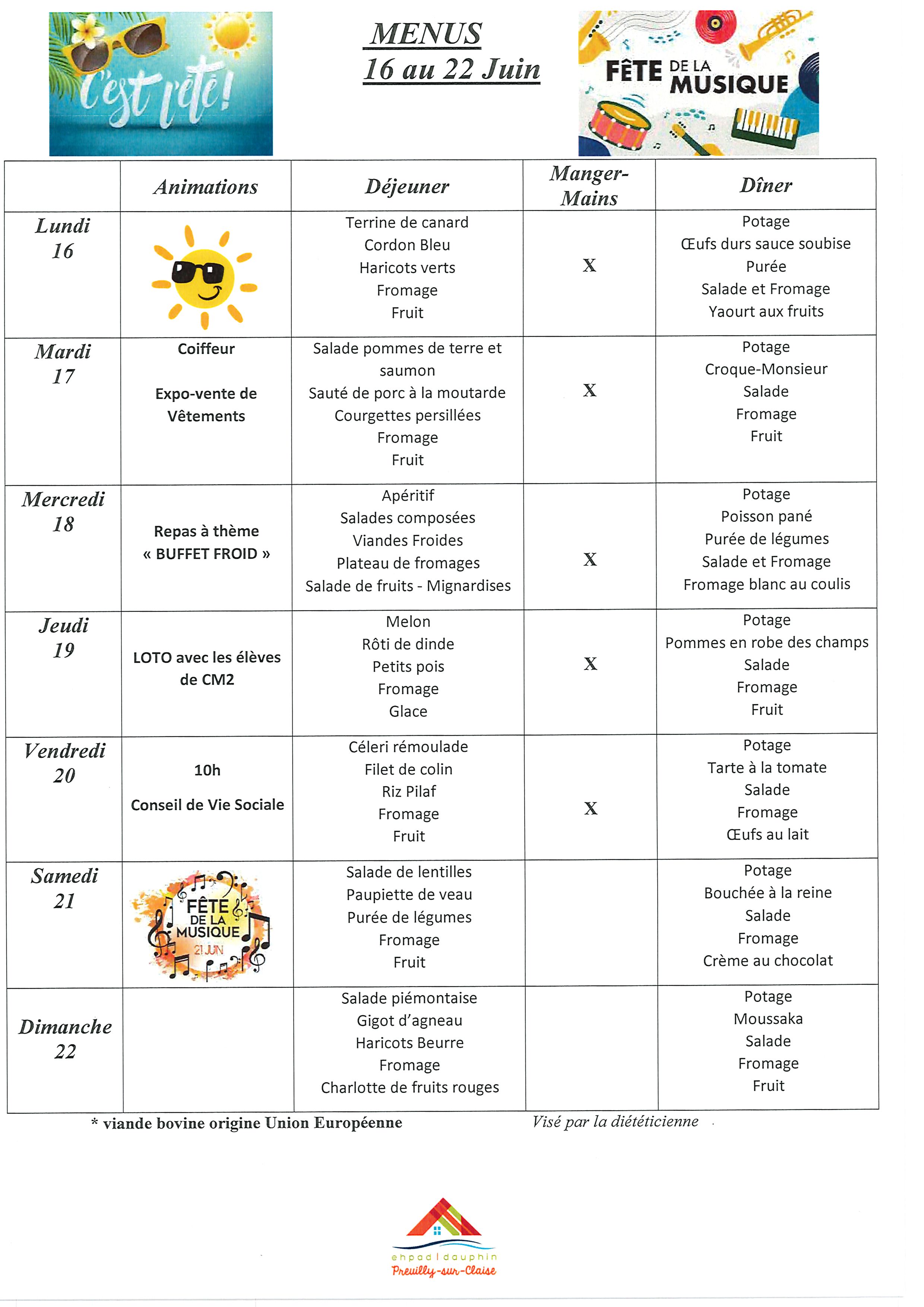 Menus du 16 au 22 juin 0001