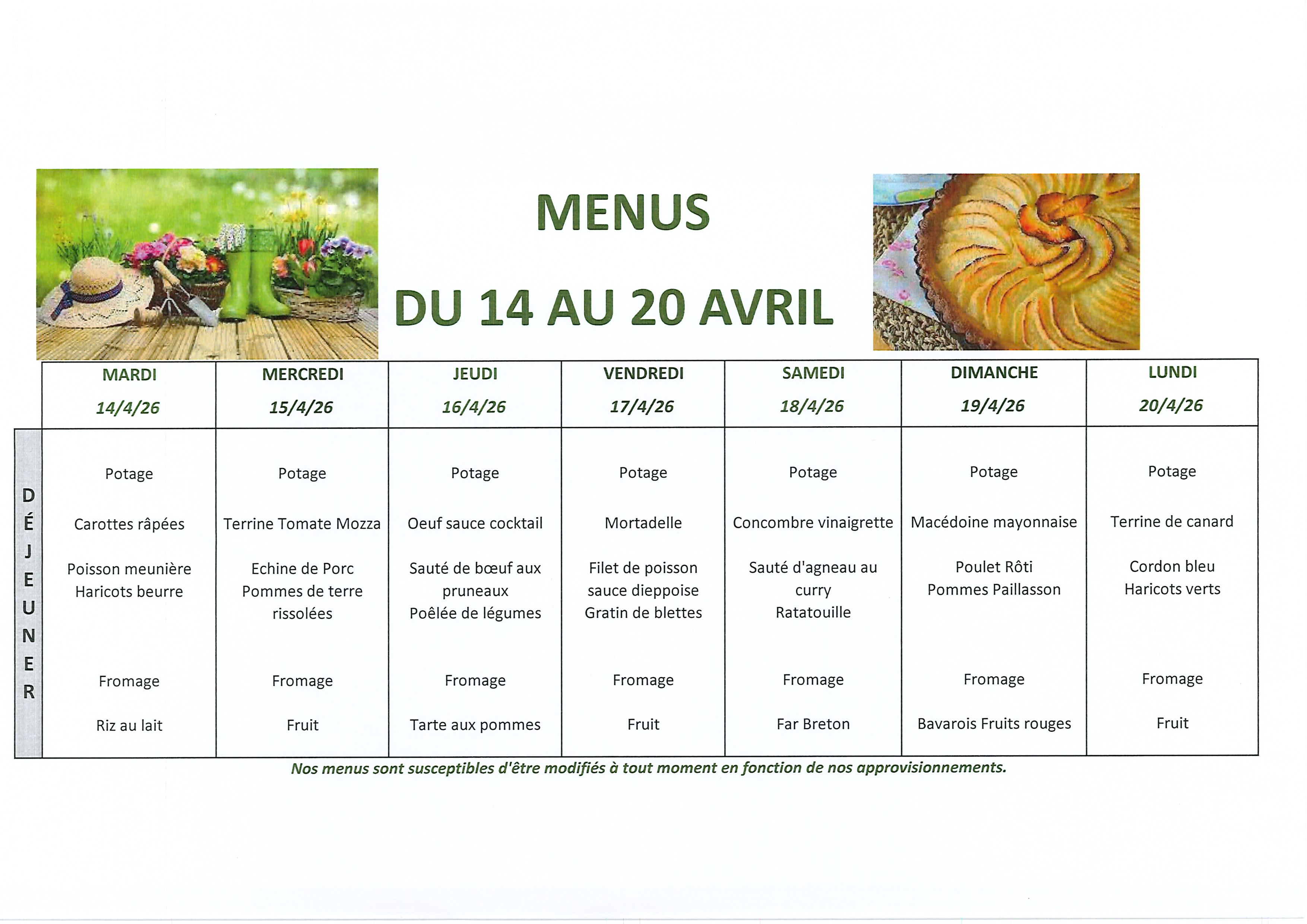 Menus port du 14 au 20 avril 0001